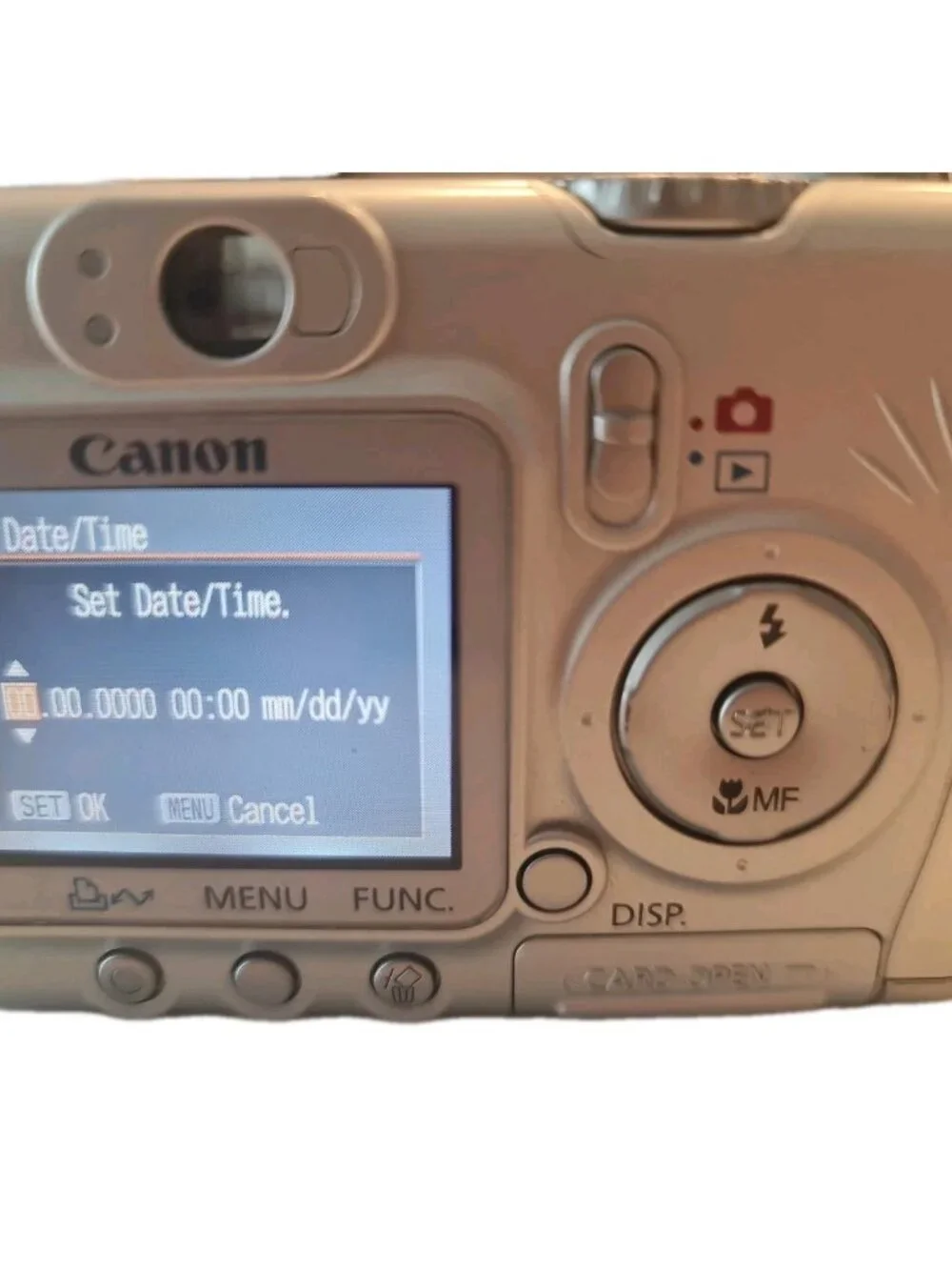 Canon PowerShot A510 3.2mp Silver W/ Canon Ultra 32 GB SD Card Tested Working